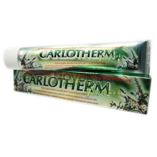 CARLOTHERM 7 bylinek - Karlovarská pěnivá zubní pasta s obsahem fluoru, 100ml.
